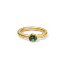 Lady Ring 0.70ct Green Tourmaline Cushion