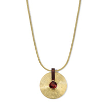 13.01ct Spessartite Garnet and Rosewood Large Cymbal Pendant
