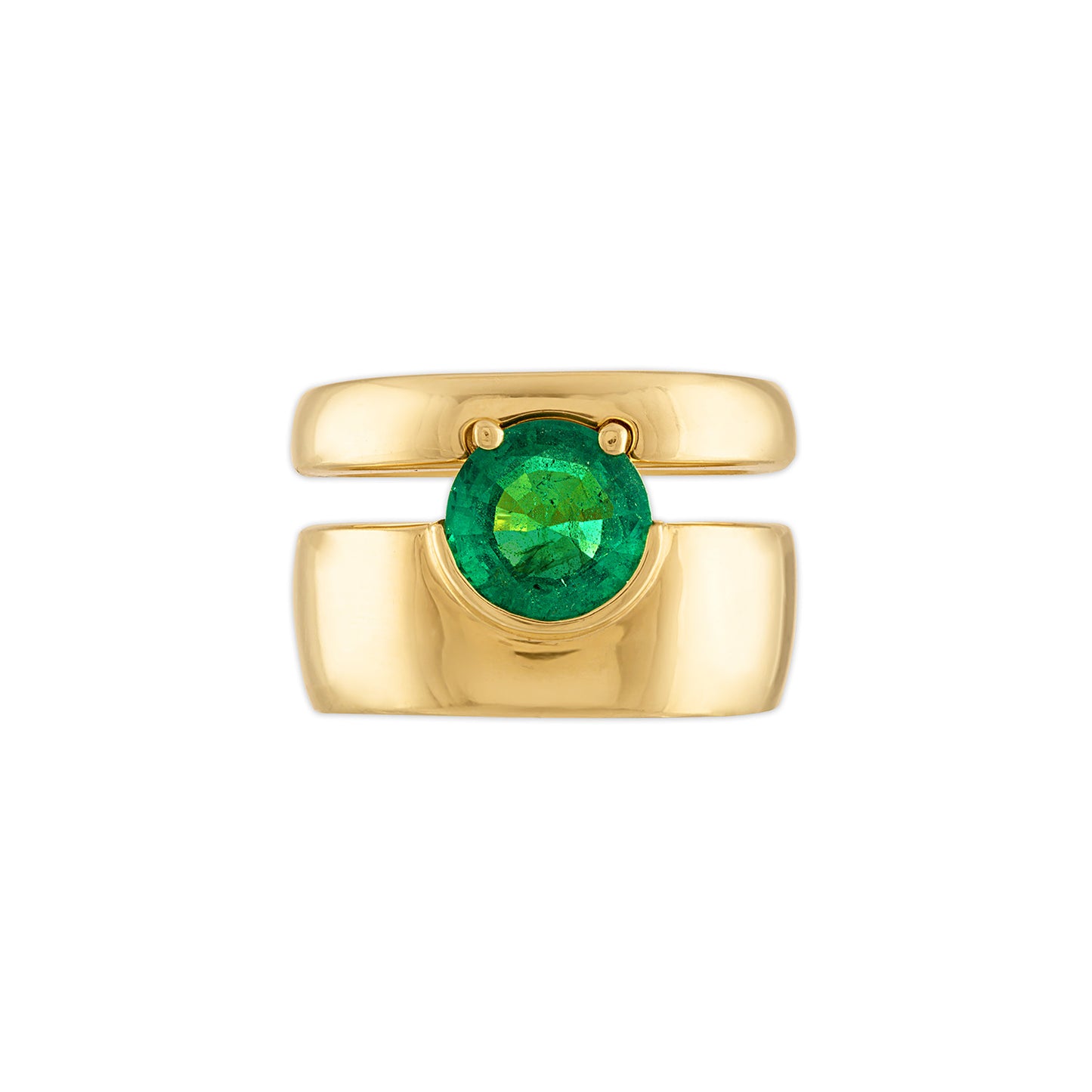 1.85ct Round Emerald Markie Ring