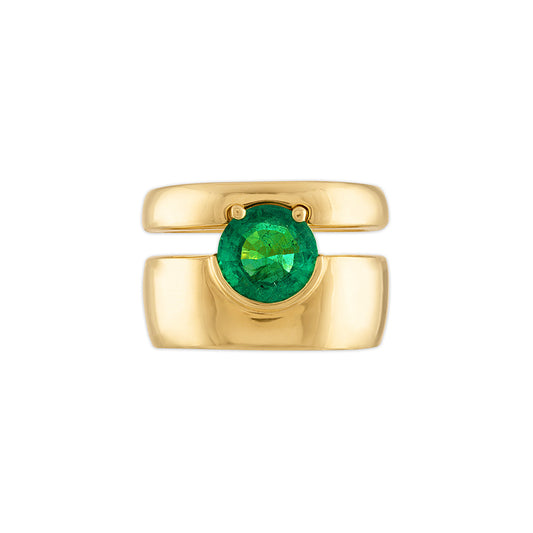 1.85ct Round Emerald Markie Ring