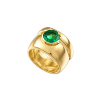 1.85ct Round Emerald Markie Ring