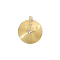 Medium Cymbal Pendant - Champagne Diamond
