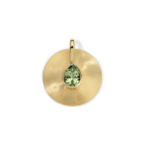 Cymbal Pendant Medium 5.37ct Mint Tourmaline Pear