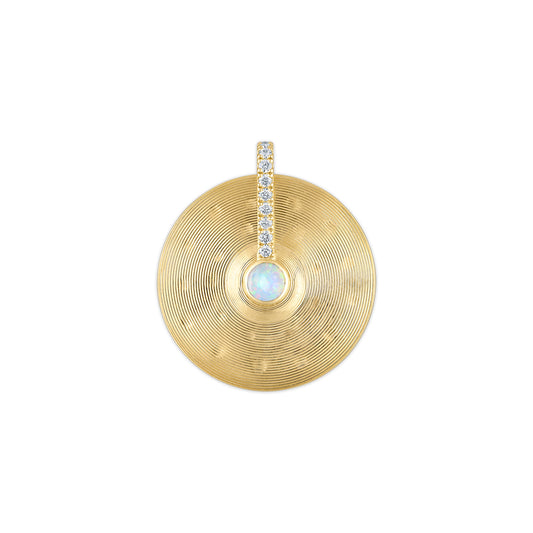 Medium Cymbal Pendant - Opal