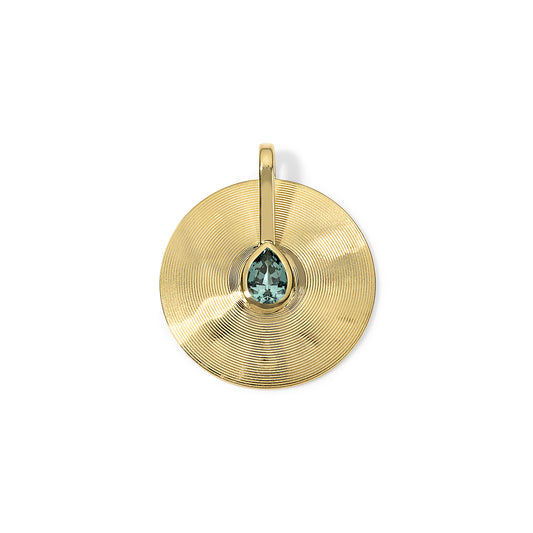 2.62ct Sea Foam Tourmaline Medium Cymbal Pendant