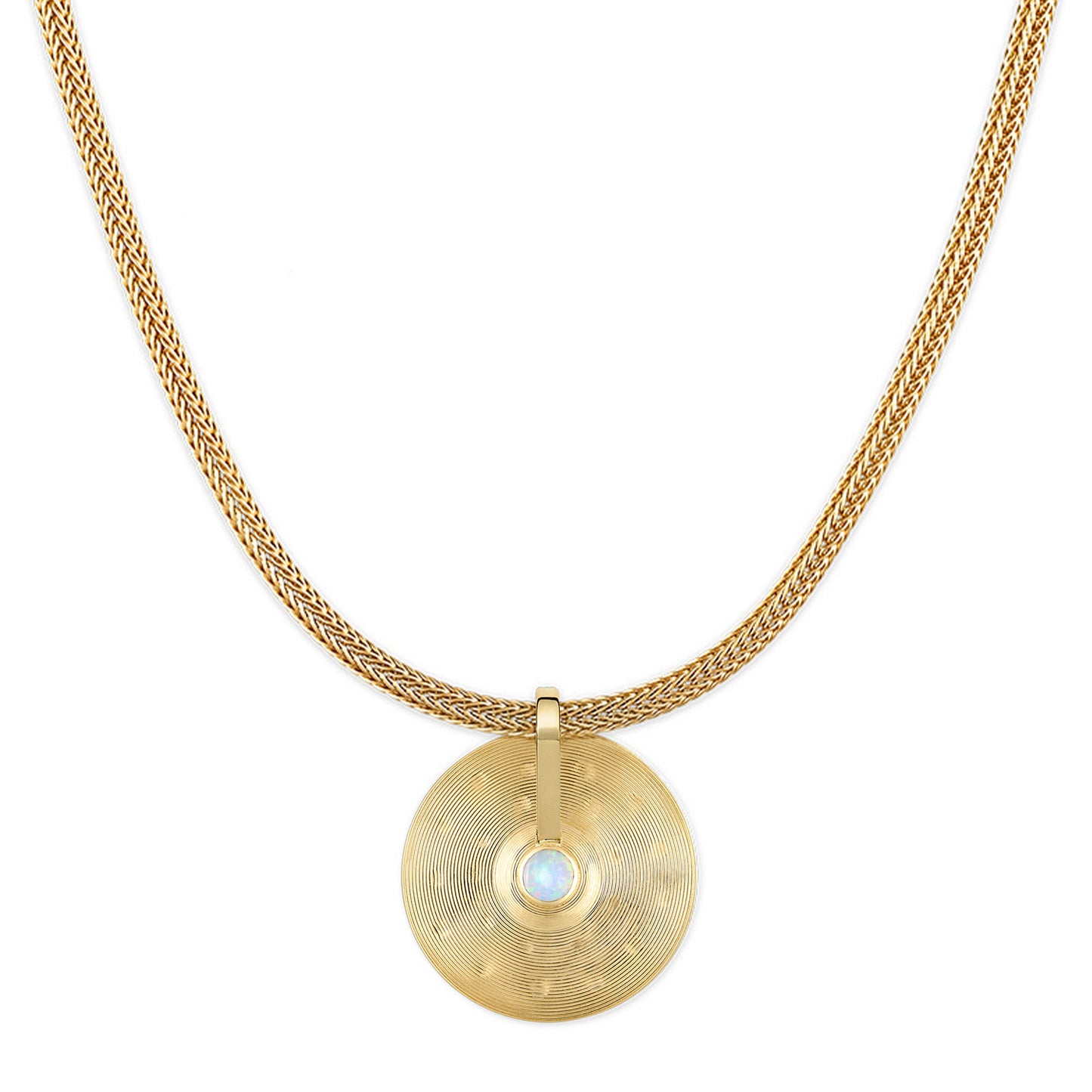 Medium Cymbal Pendant - Opal