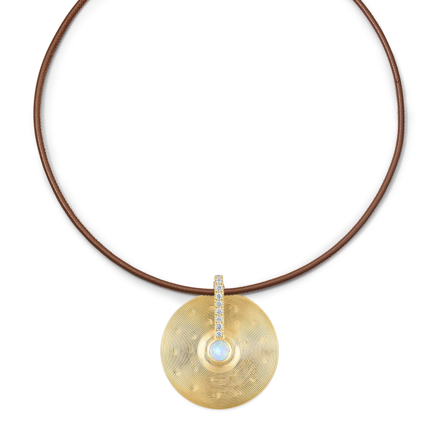 Medium Cymbal Pendant - Opal