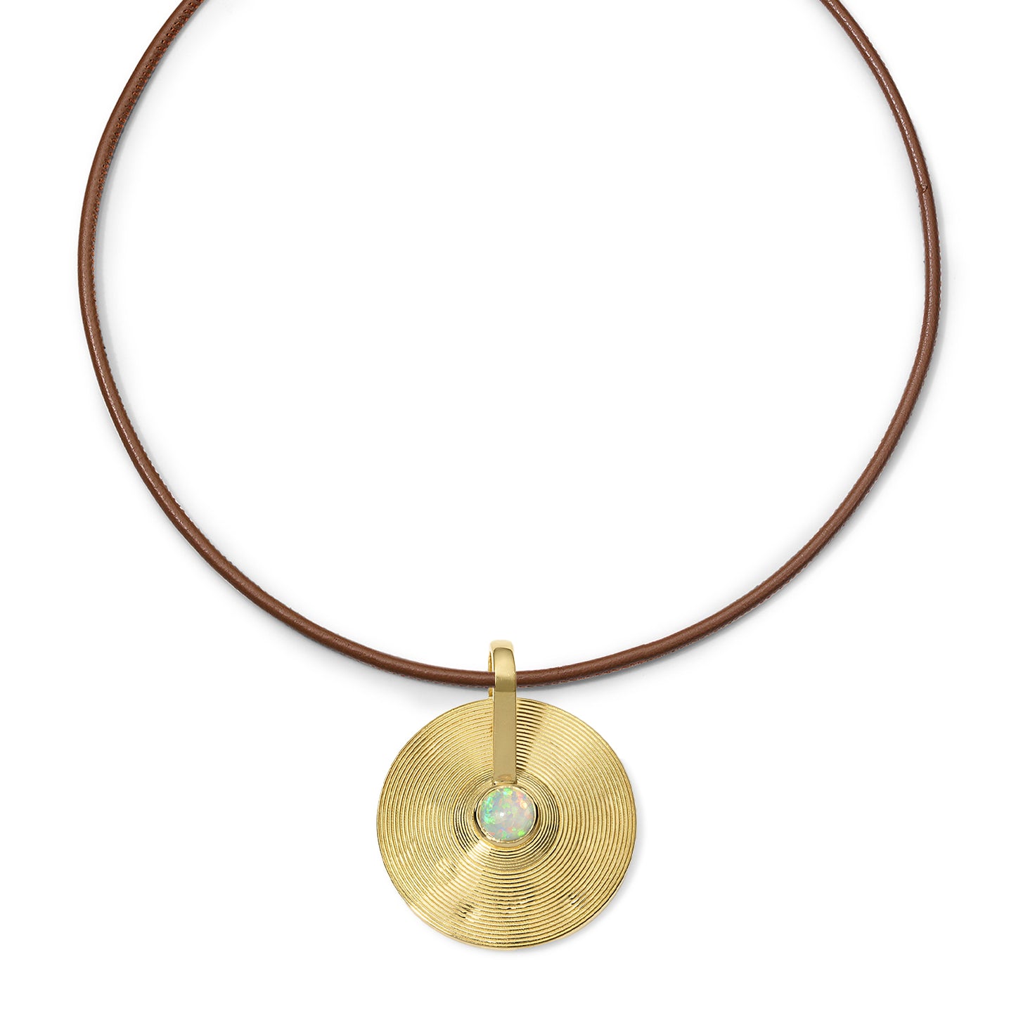 Small Cymbal Pendant - Opal