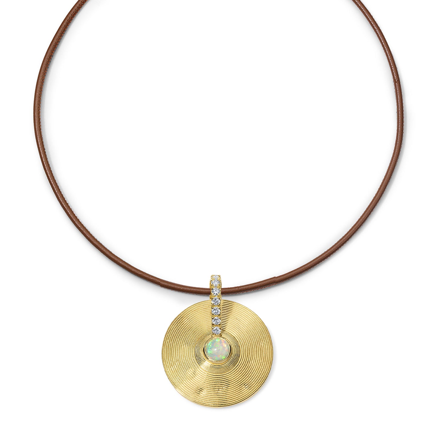 Small Cymbal Pendant - Opal