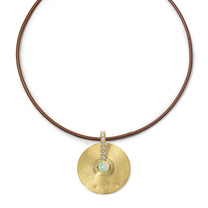 Small Cymbal Pendant - Opal