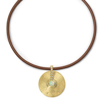 Small Cymbal Pendant - Opal