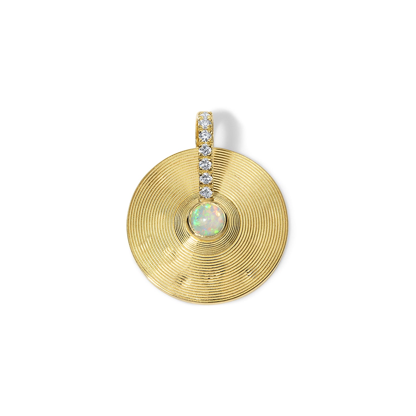 Small Cymbal Pendant - Opal