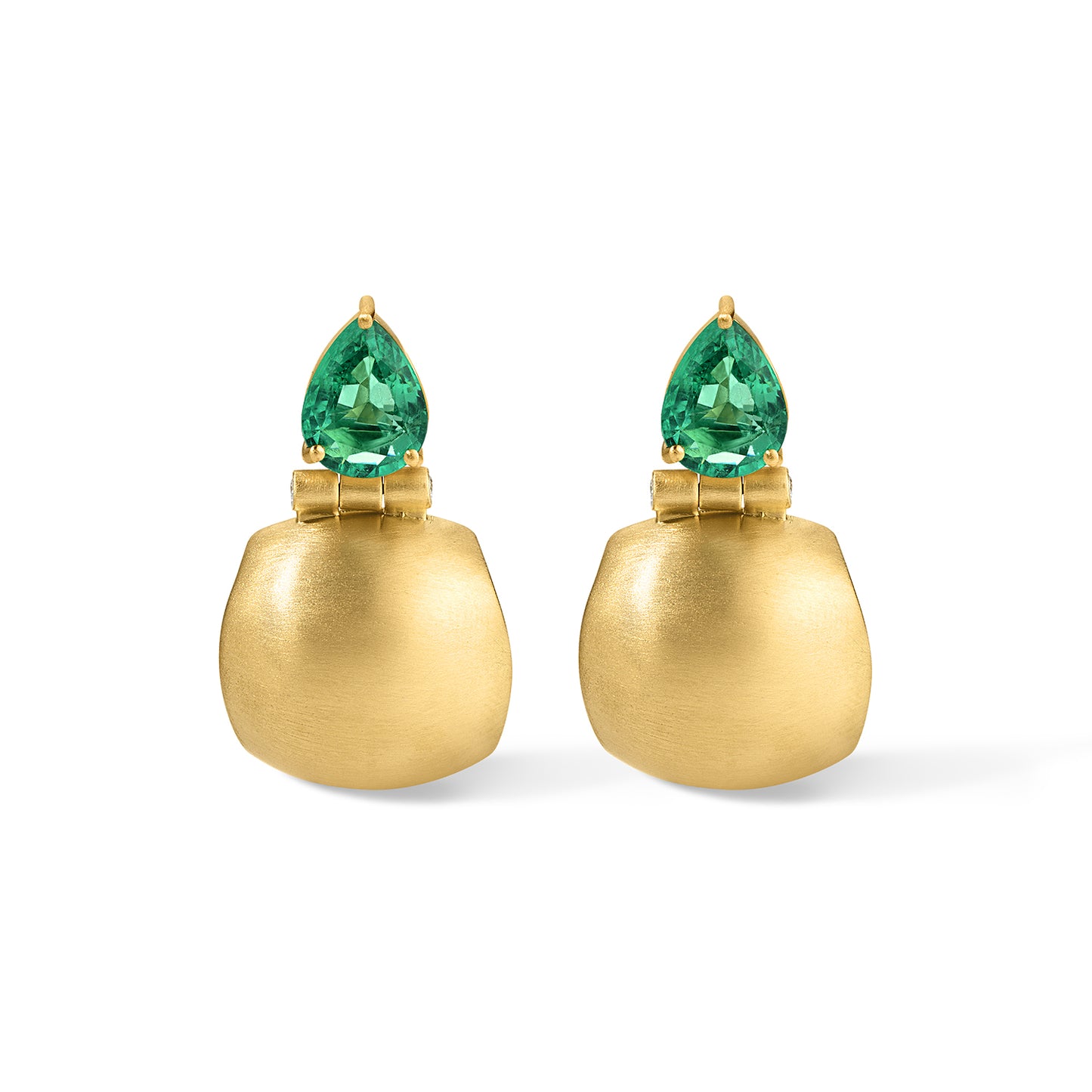 Rollins Earrings 2.93tcw Emerald Pears