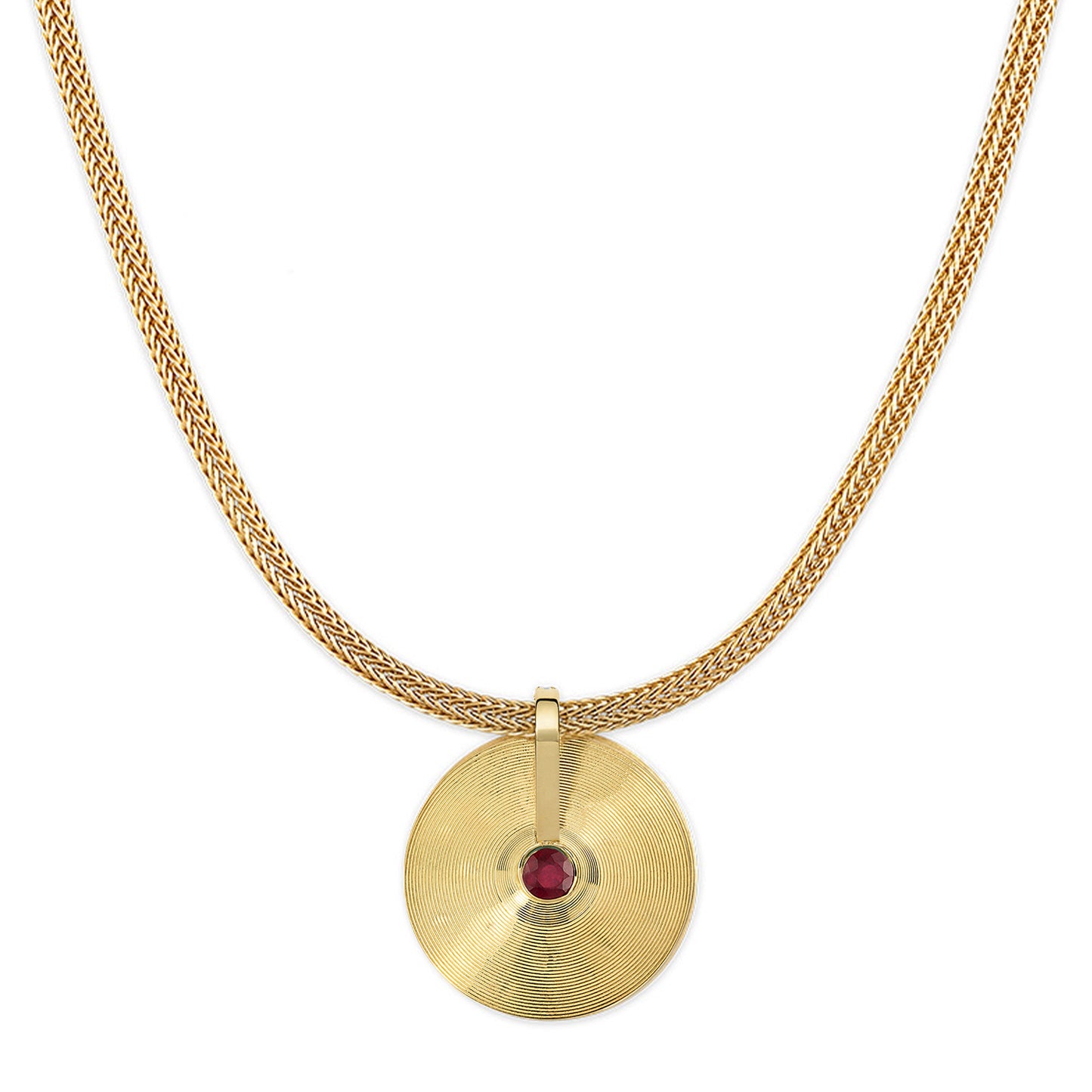 Medium Cymbal Pendant - Ruby