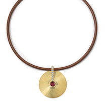 Medium Cymbal Pendant - Ruby