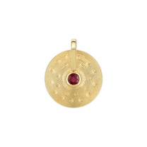 Small Cymbal Pendant - Ruby