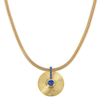 Small Cymbal Pendant - Sapphire