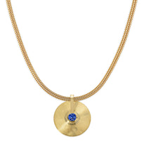 Small Cymbal Pendant - Sapphire