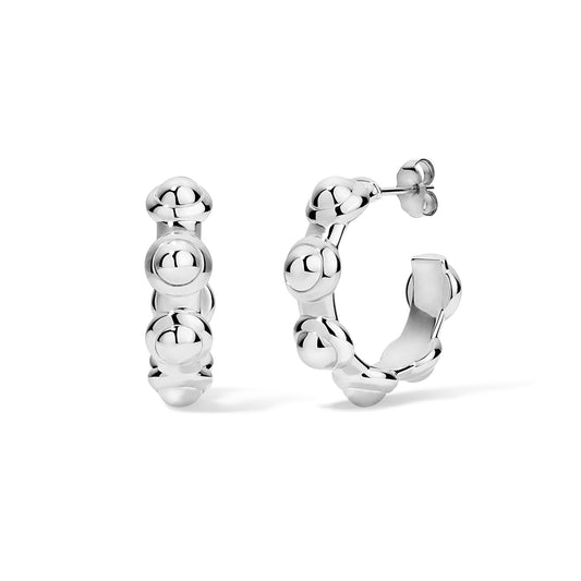 Silver Pop Vic Hoops