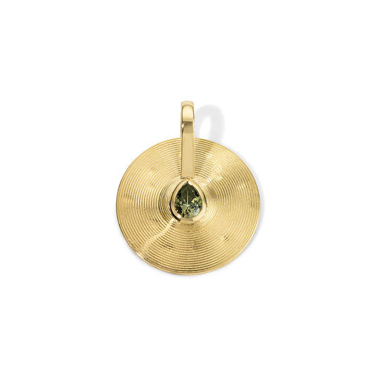0.83ct  Namibian Demantoid Garnet Small Cymbal Pendant