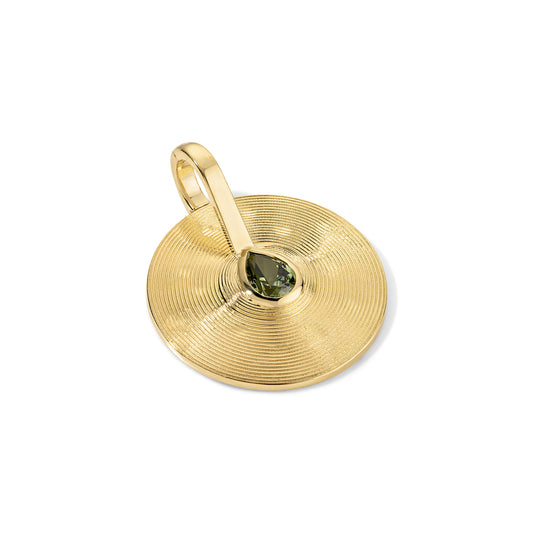 0.83ct  Namibian Demantoid Garnet Small Cymbal Pendant