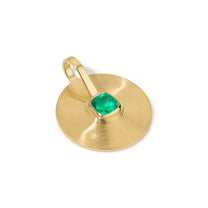 Cymbal Pendant Small 0.95ct Emerald Cushion