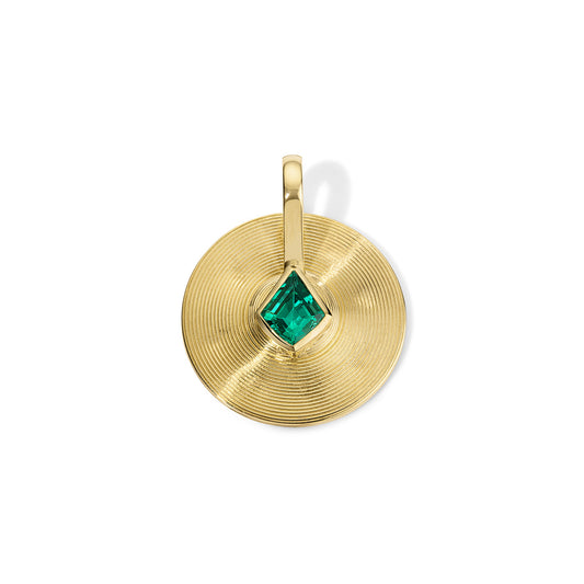 0.95ct Emerald Kite Small Cymbal Pendant