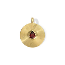 1.30ct Red Garnet Small Cymbal Pendant