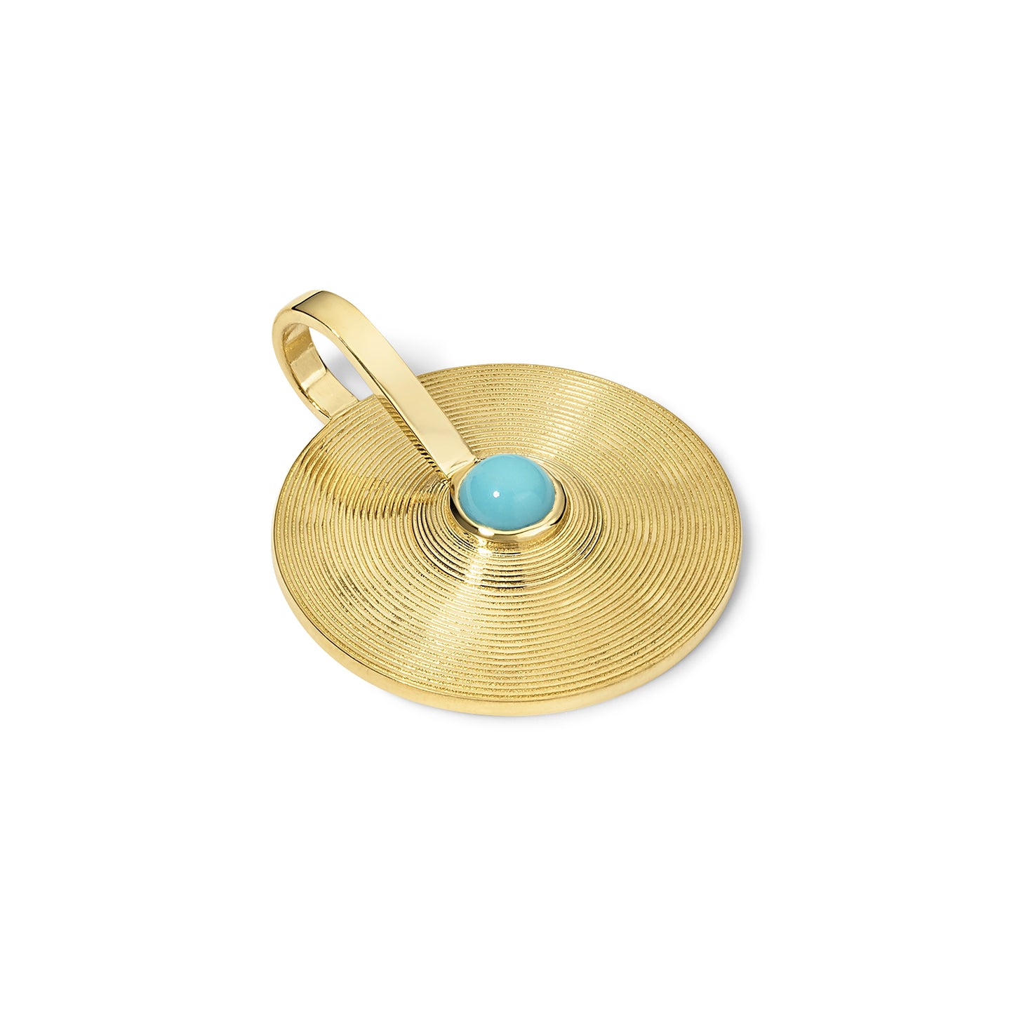 Small Cymbal Pendant - Turquoise