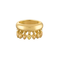 2.02ct Champagne Diamond Pear Tennessee Drip Ring
