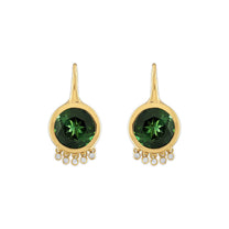 Tennessee Round Earrings in Tourmaline