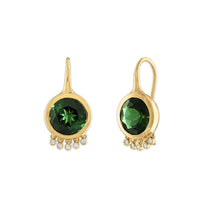 Tennessee Round Earrings in Tourmaline