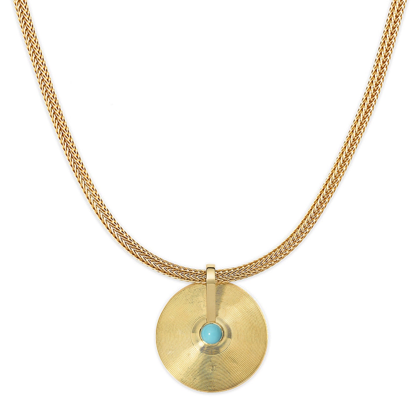 Medium Cymbal Pendant - Turquoise