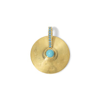Small Cymbal Pendant - Turquoise