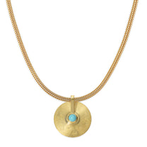 Small Cymbal Pendant - Turquoise