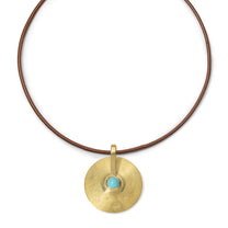 Small Cymbal Pendant - Turquoise