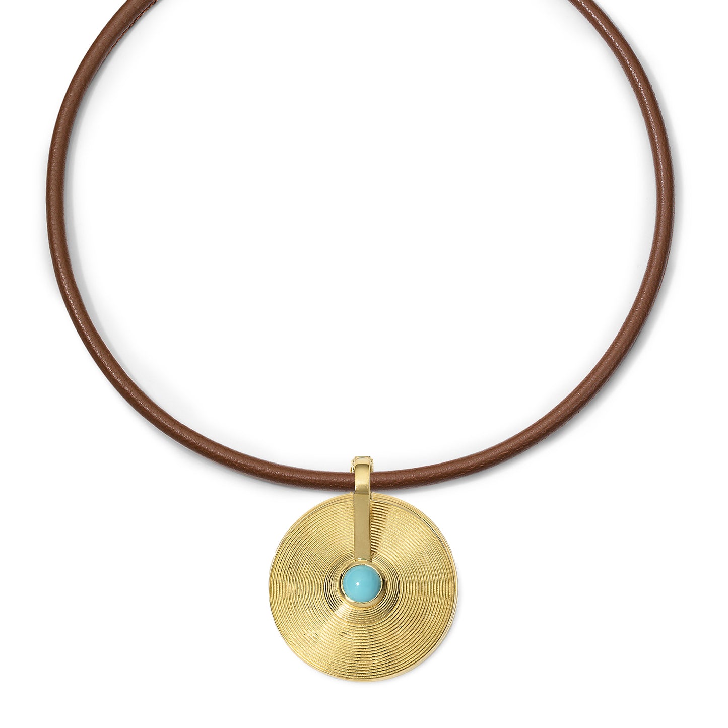 Small Cymbal Pendant - Turquoise