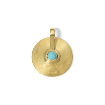 Small Cymbal Pendant - Turquoise