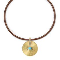 Small Cymbal Pendant - Turquoise
