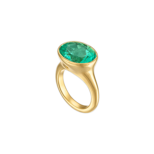 9.19ct Muzo Emerald Úna Ring