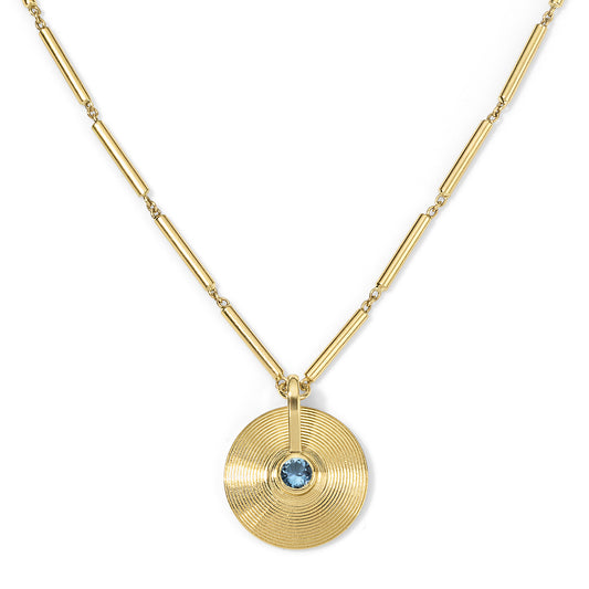 XS Cymbal Pendant - Aquamarine
