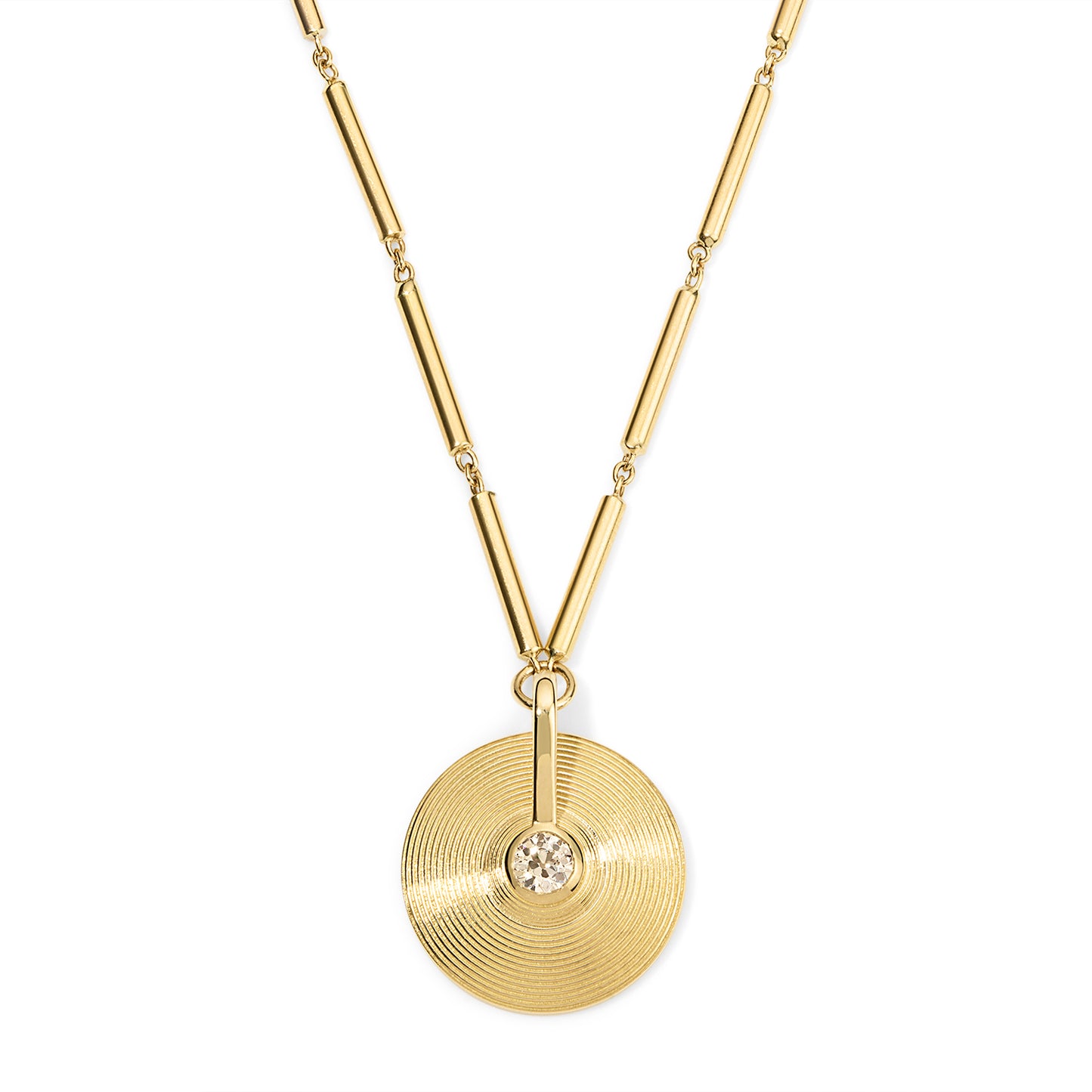 XS Cymbal Pendant - Champagne Diamond