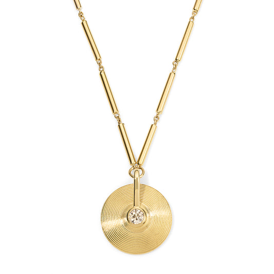 XS Cymbal Pendant - Champagne Diamond