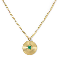 XS Cymbal Pendant - Emerald Cabochon