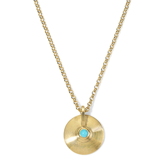 XS Cymbal Pendant - Turquoise